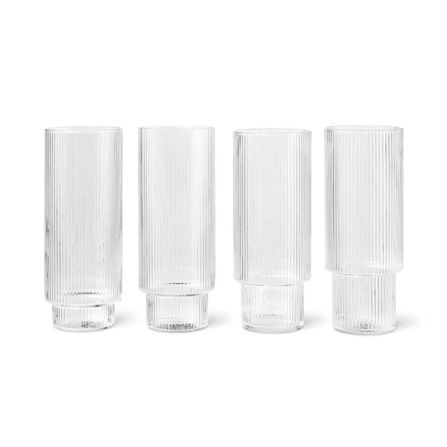 Ripple Long Drink Glasses - Set of 4 - Image 2
