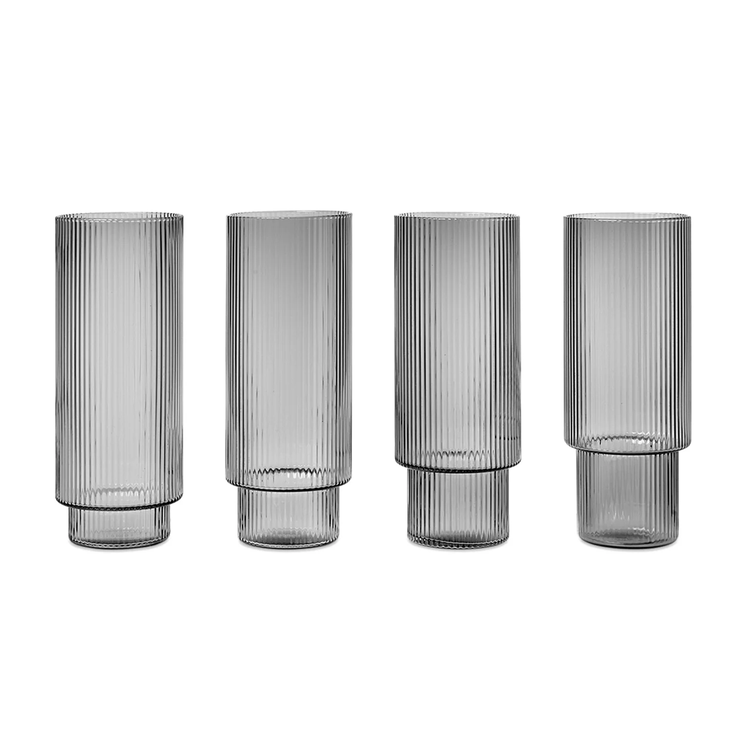 Ripple Long Drink Glasses - Set of 4 - Image 3