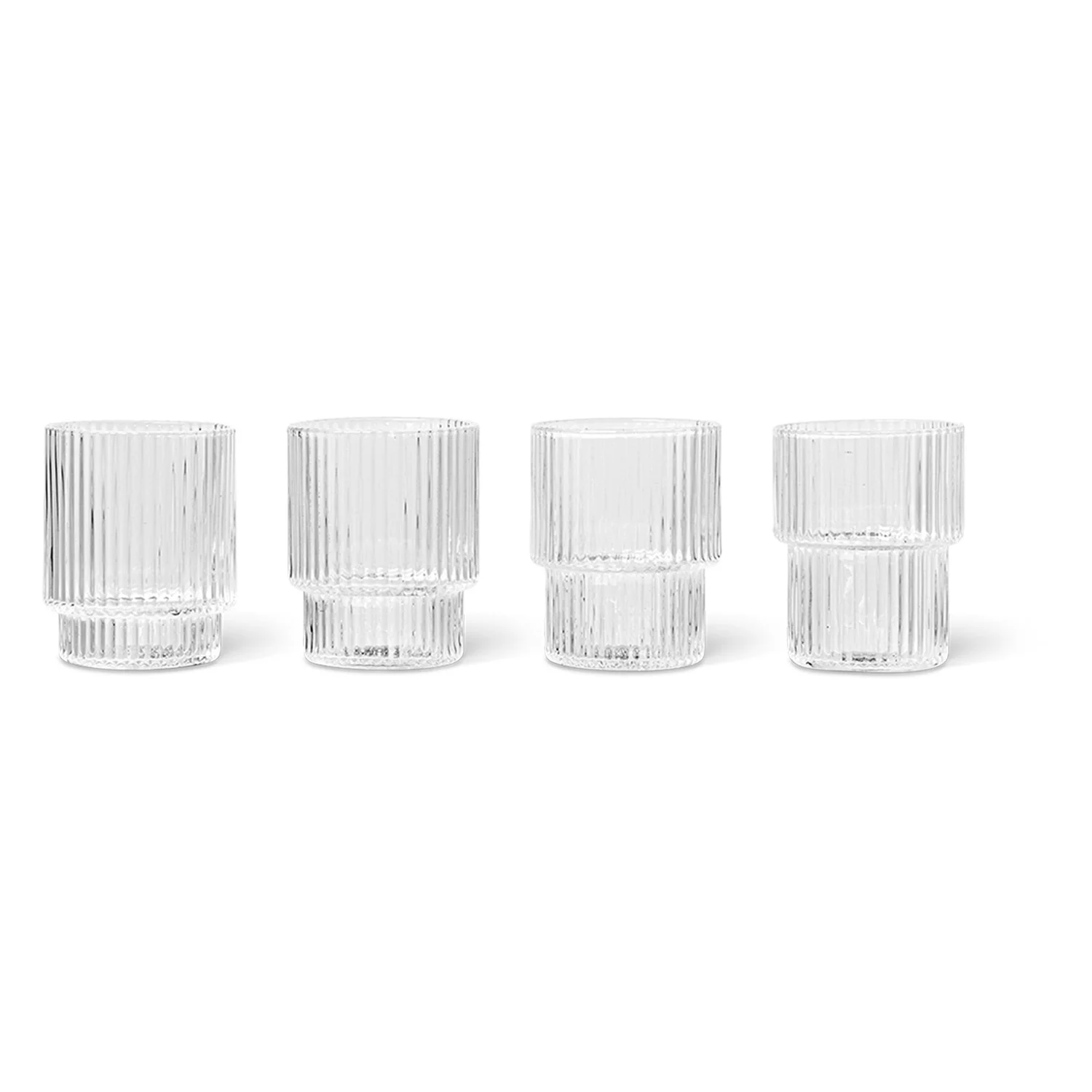Ripple Small Glasses - Set of 4