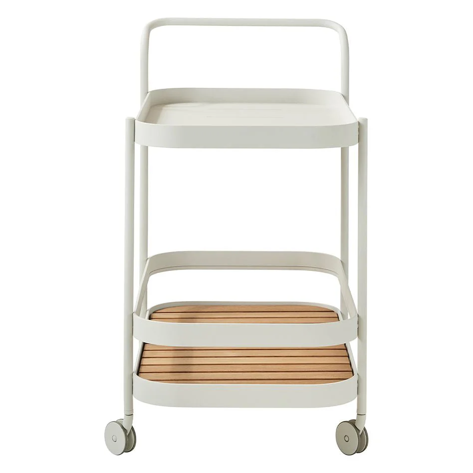 Roll Bar Trolley - White Aluminium - Floor Stock - Image 4