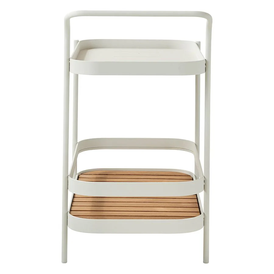 Roll Bar Trolley - White Aluminium - Floor Stock - Image 5