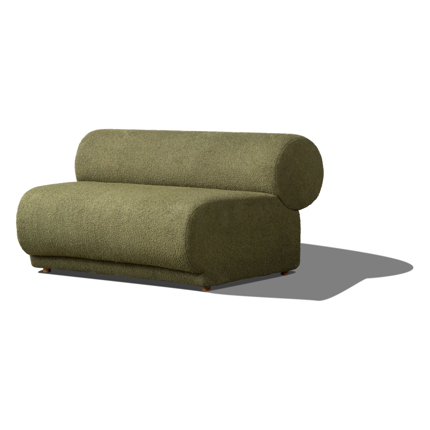 Rowen Modular Sofa - Curve No Arm - Wade Olive - Floor Stock - Image 2