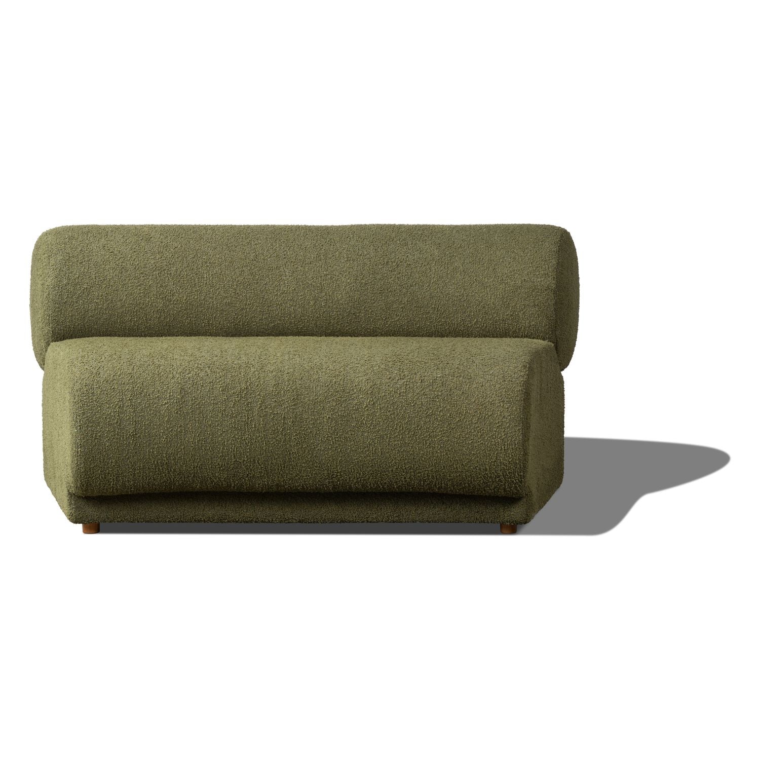 Rowen Modular Sofa - Curve No Arm - Wade Olive - Floor Stock - Image 3