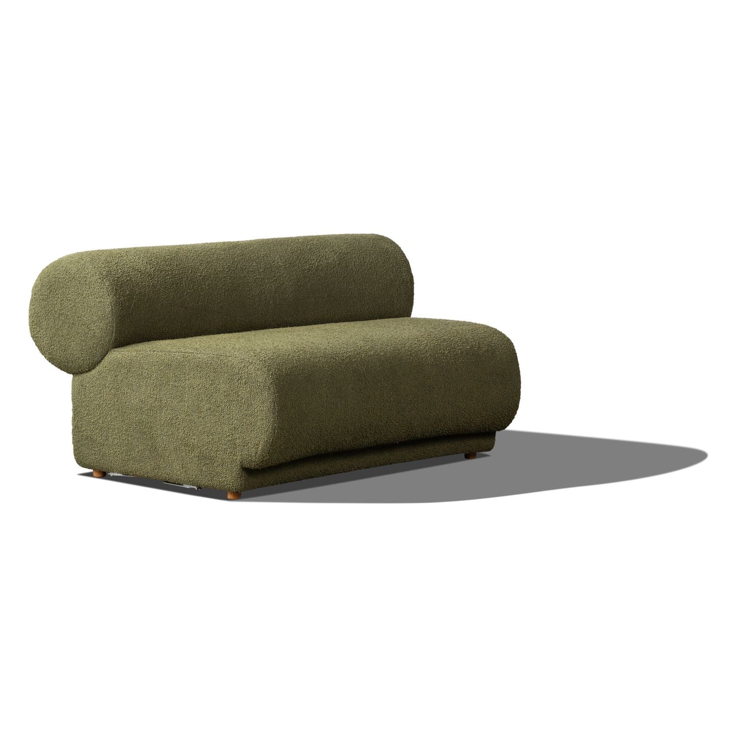 Rowen Modular Sofa - Curve No Arm - Wade Olive - Floor Stock - Image 4