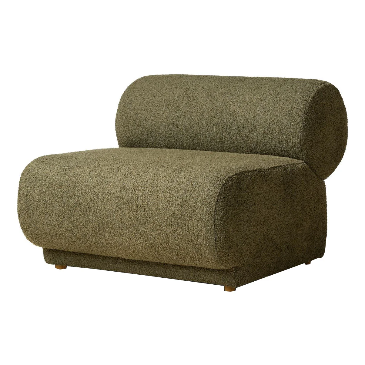 Rowen Modular Sofa - 1 Seater No Arm - Wade Olive - Floor Stock