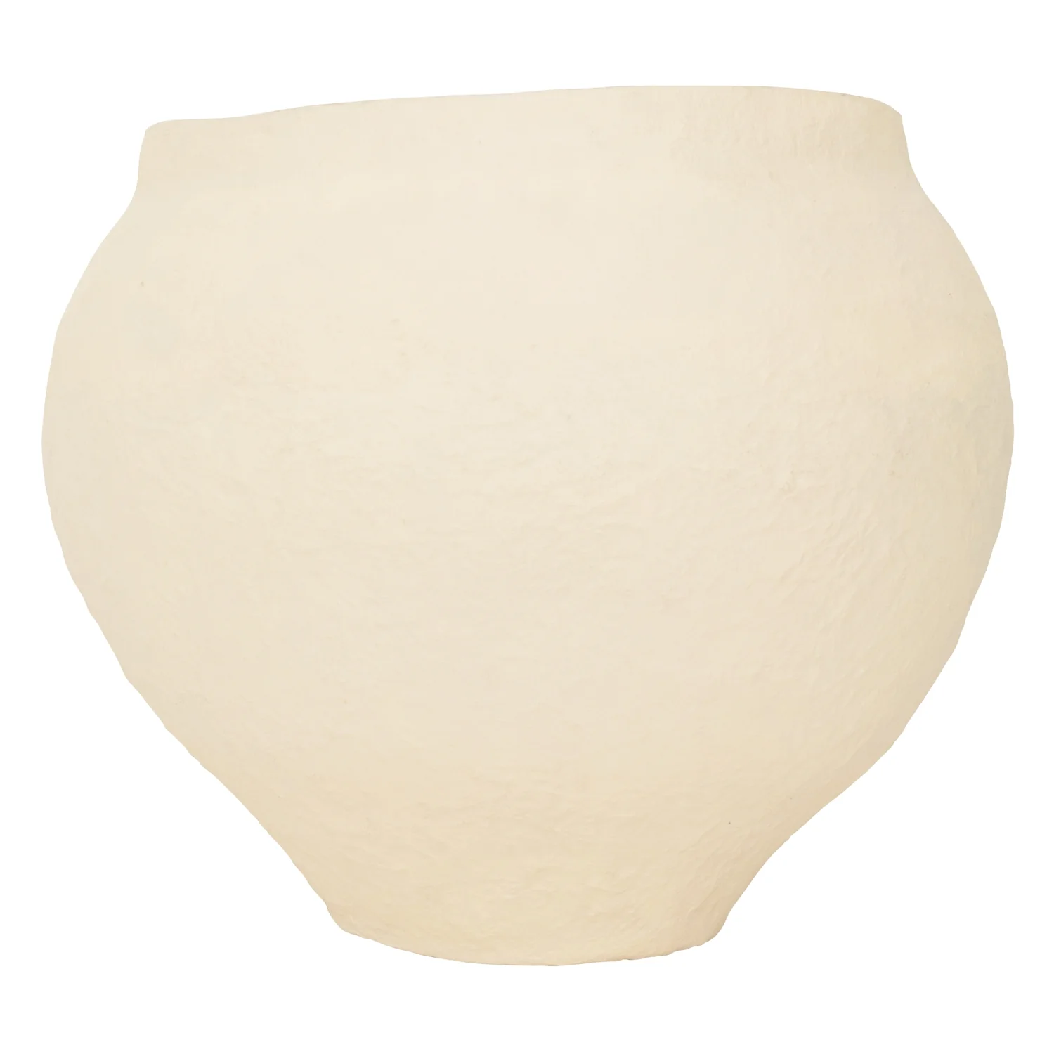 Sandia Cotton Mache Pot - Natural - Image 2
