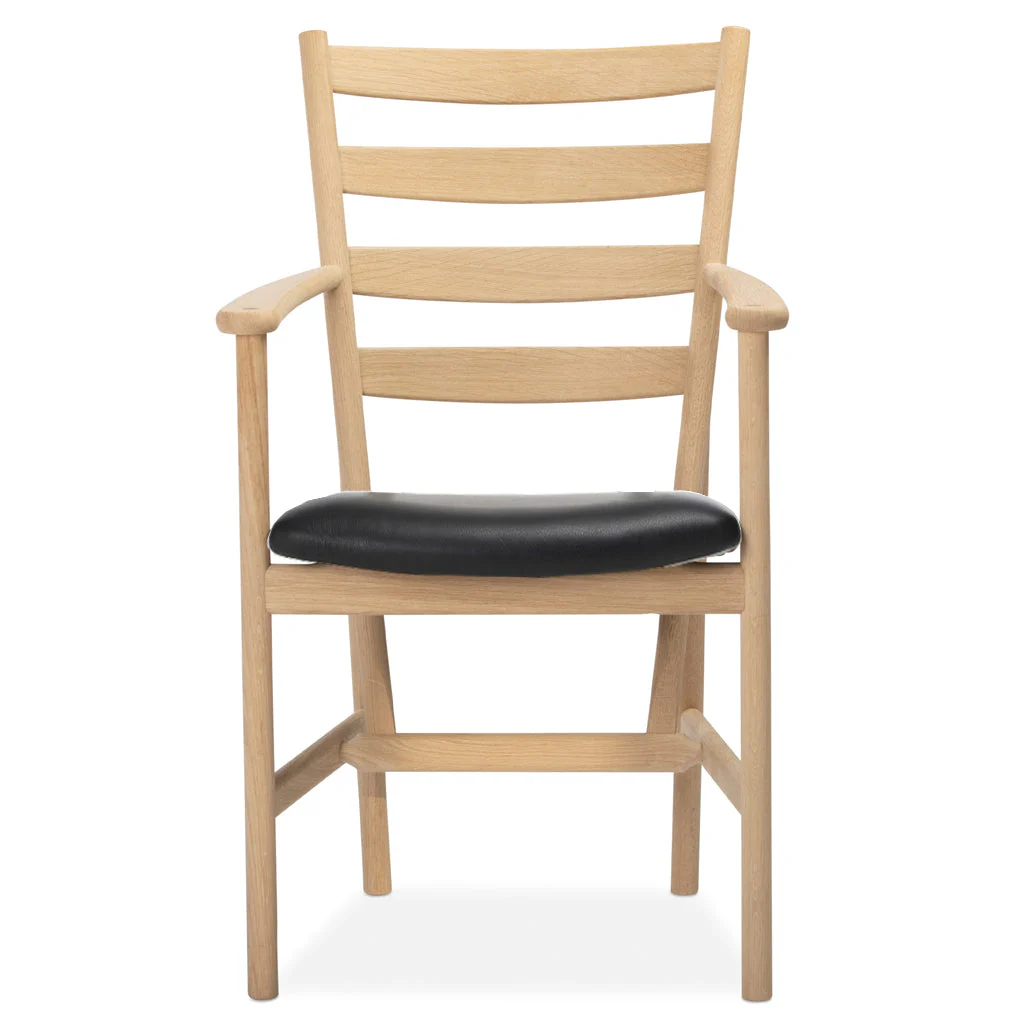 SH Armchair - Black Leather - Floor Stock