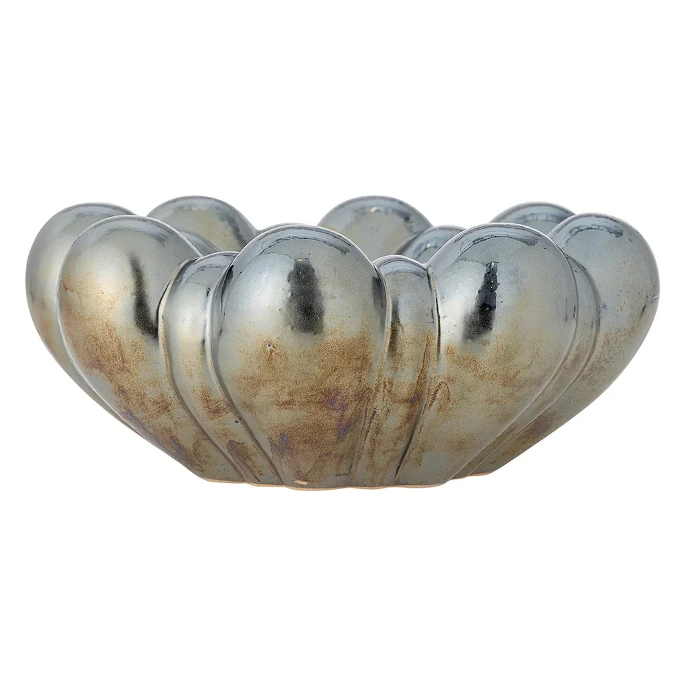 Sheeran Stoneware Bowl - Silver