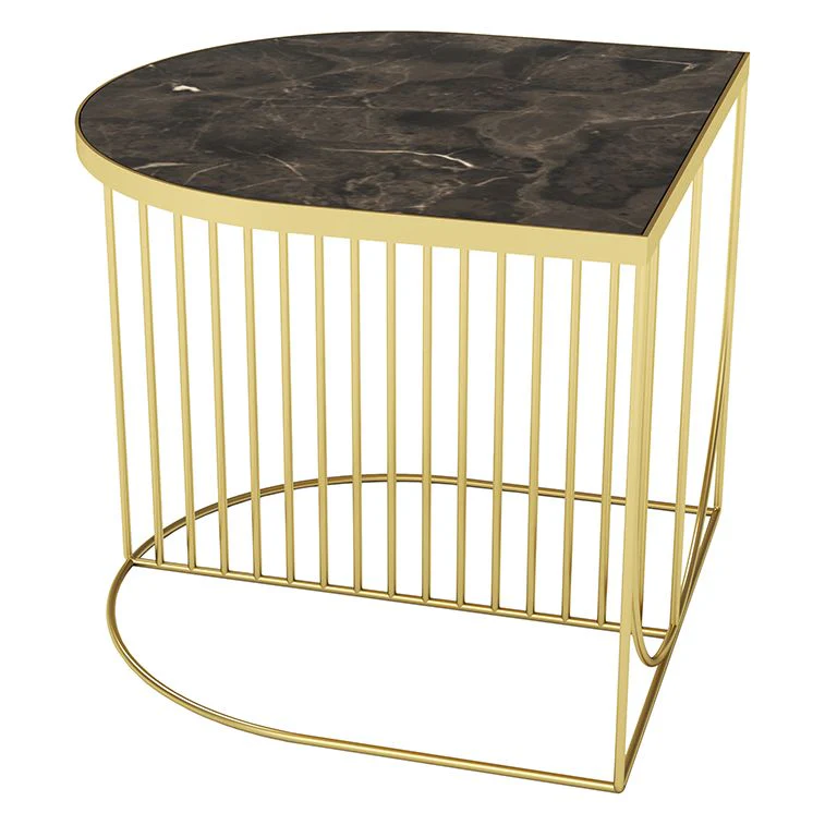 Sino Marble Coffee Table - Gold/Brown - Floor Stock