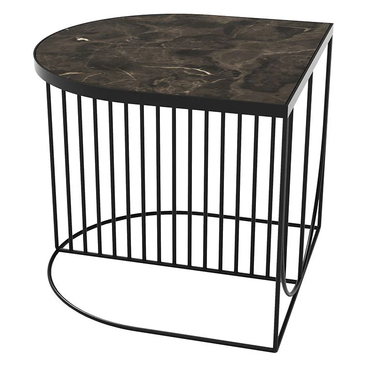 Sino Marble Coffee Table - Black/Brown - Floor Stock