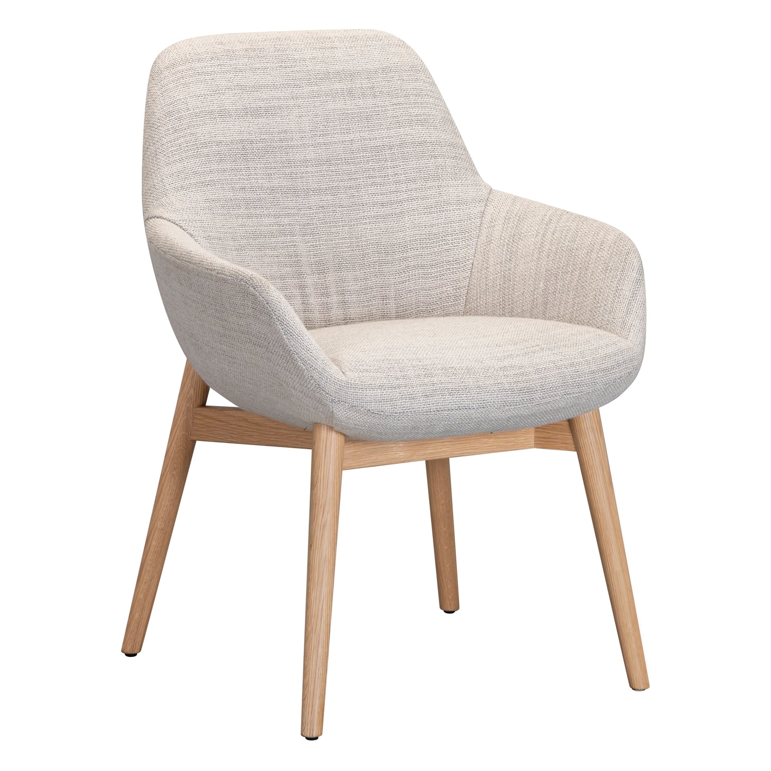 Sinum Arm Chair with Wooden Base