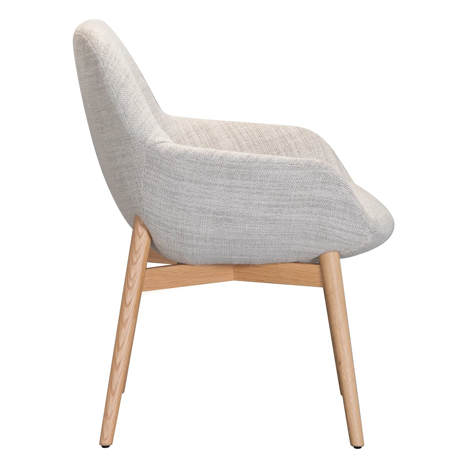Sinum Arm Chair with Wooden Base - Image 3