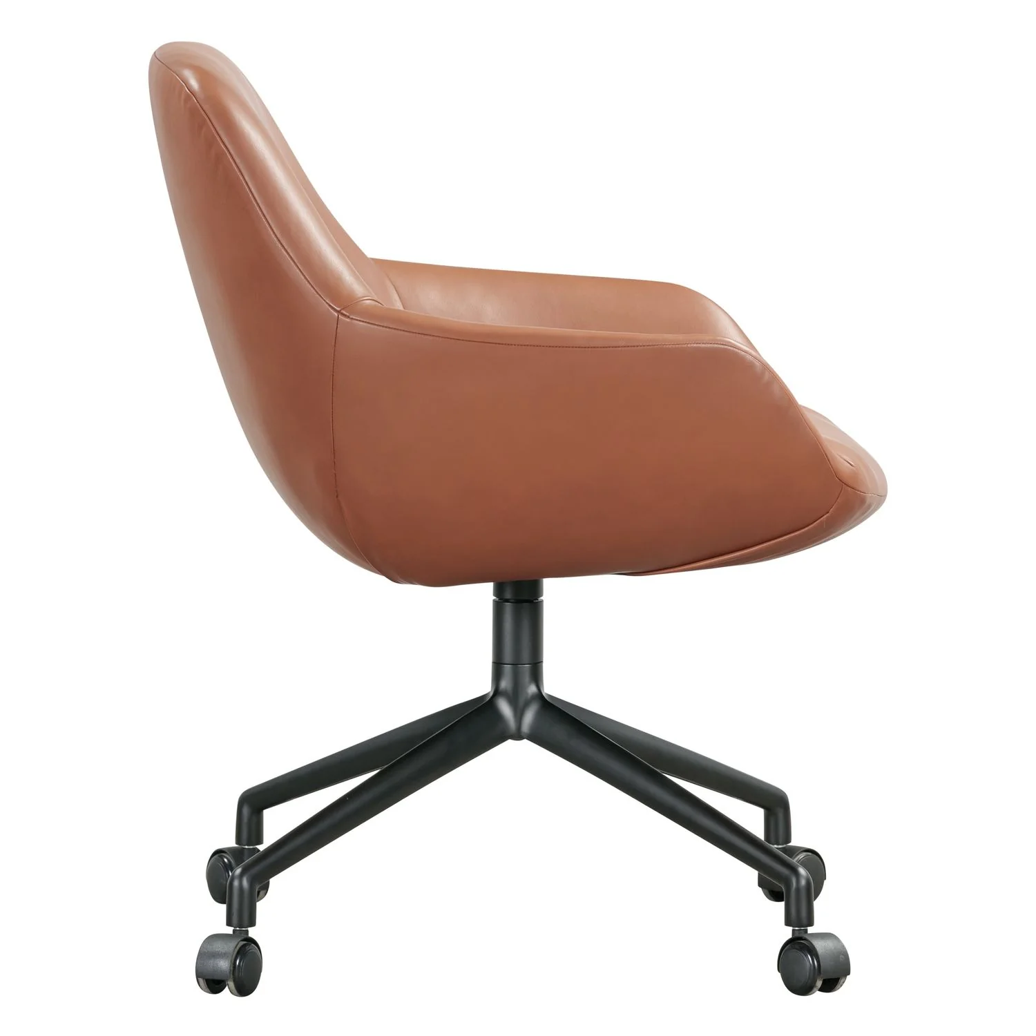Sinum Swivel Arm Chair with Castors - Image 3