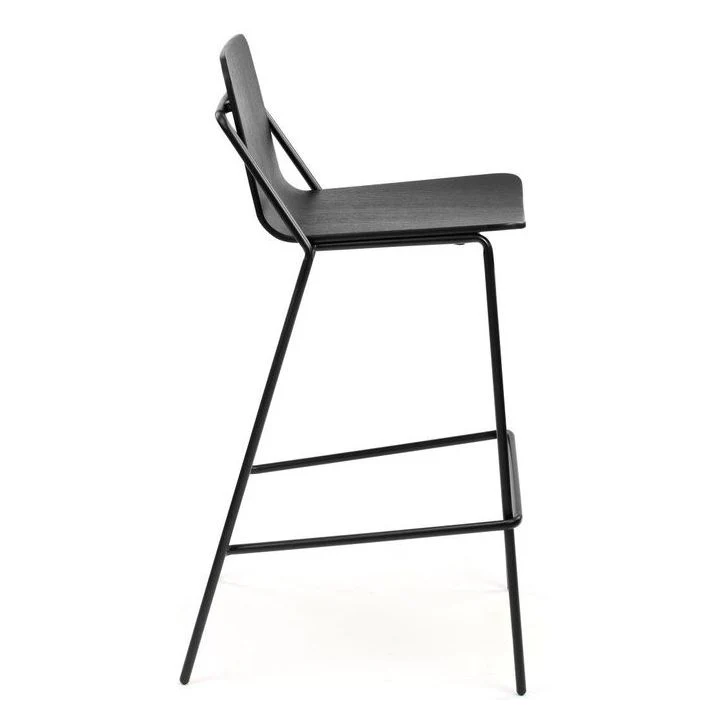 Sling Wooden Bar Stool - Image 4