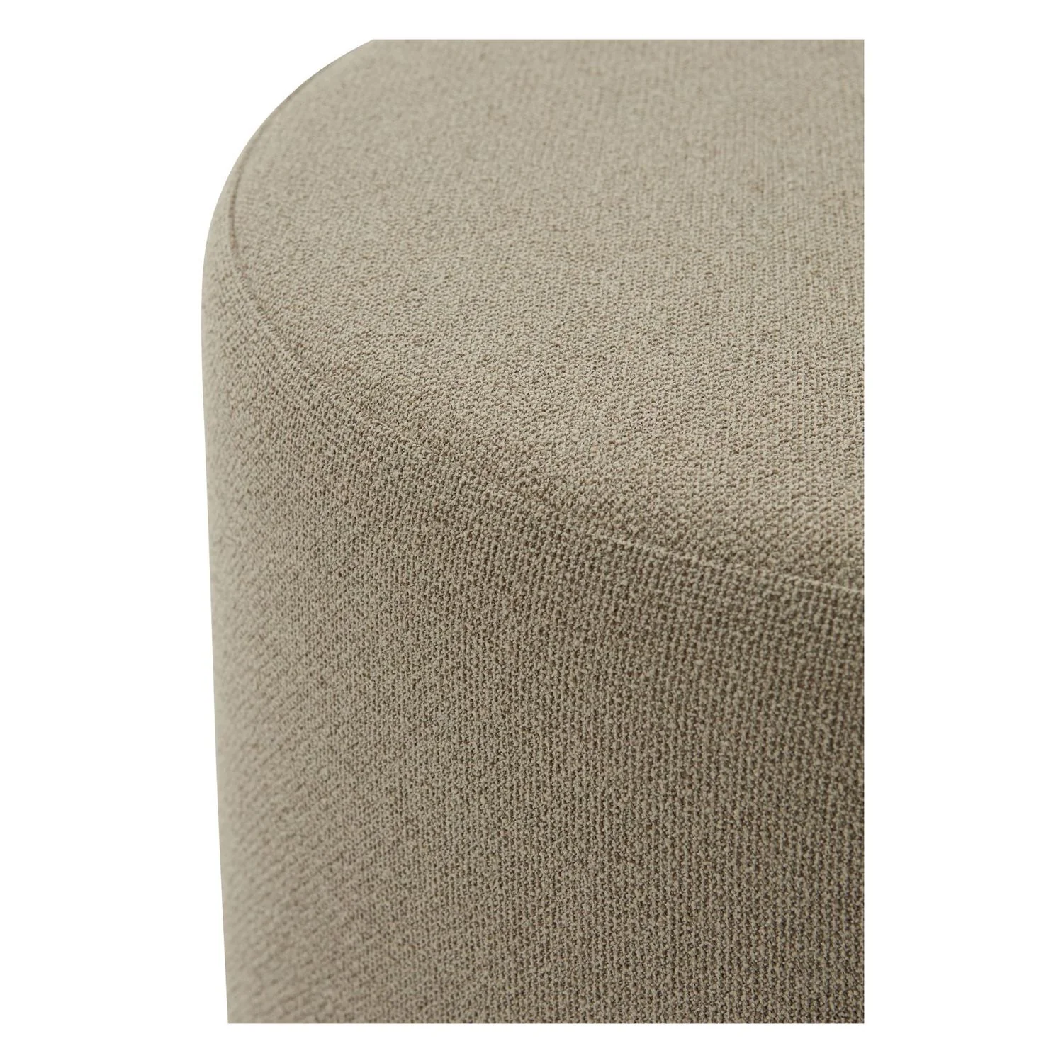 Stilla Pouf - Taupe Boucle - Floor Stock - Image 3