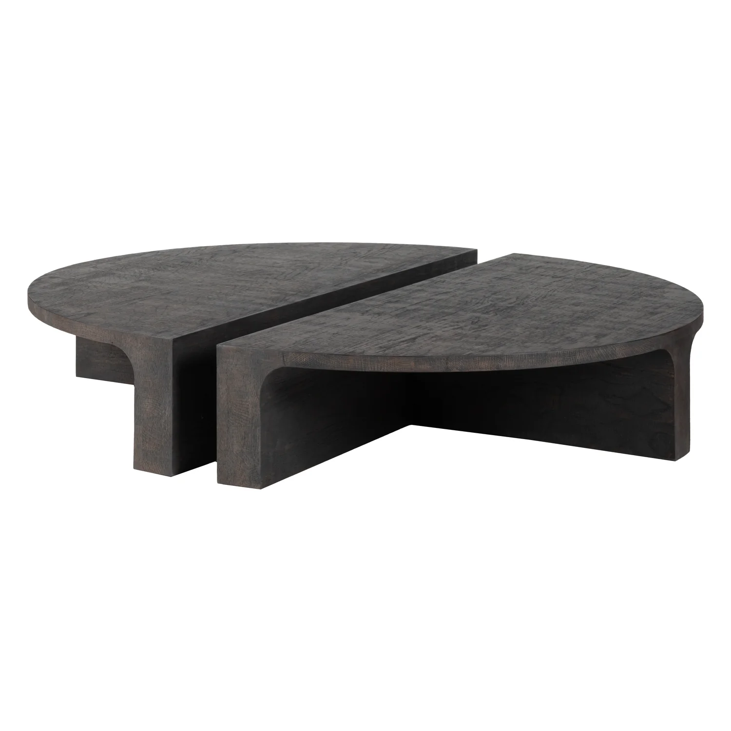 Stoic Round Timber Coffee Table - Set of 2 - Image 9