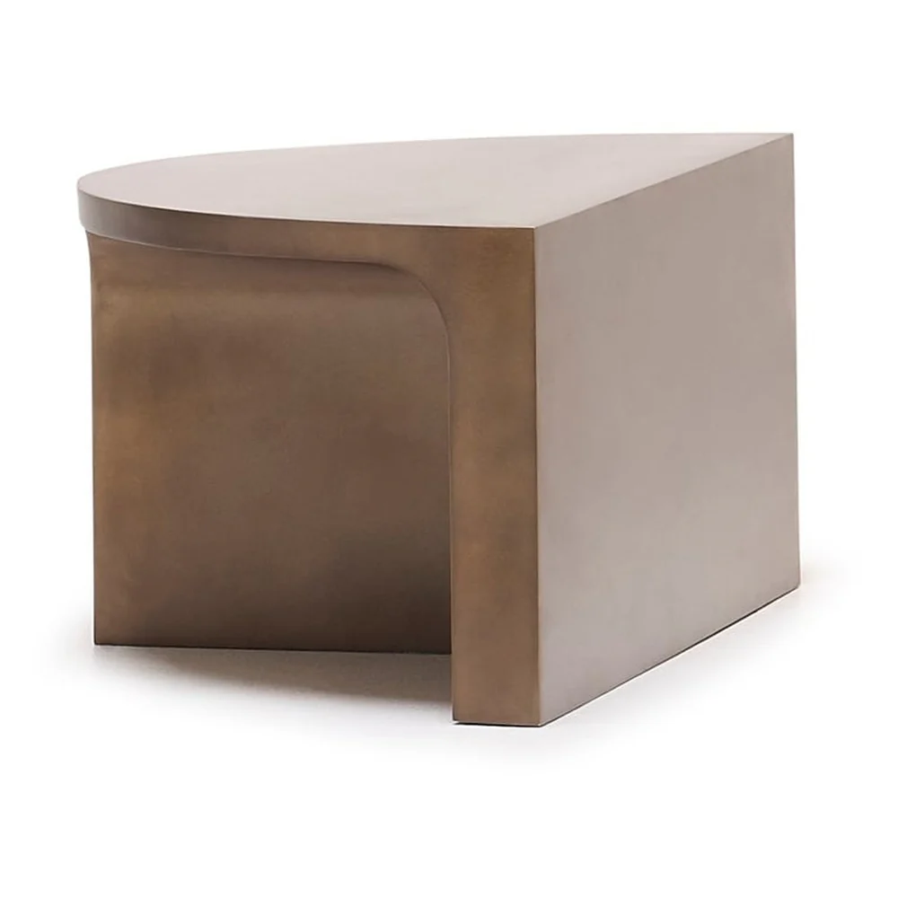 Stoic Semi-Circle Metal Coffee Table - Image 3