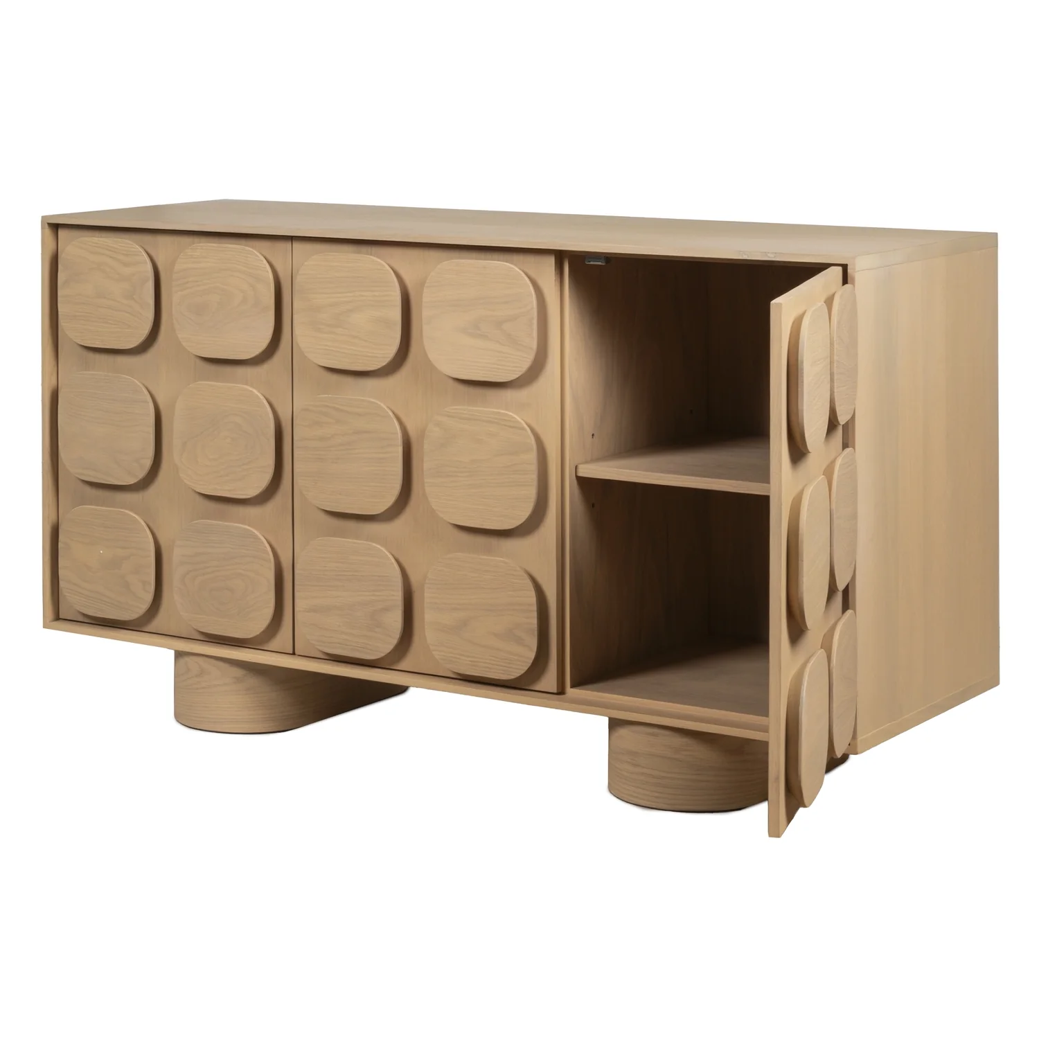 Tansu 3 Doors Sideboard - Image 6