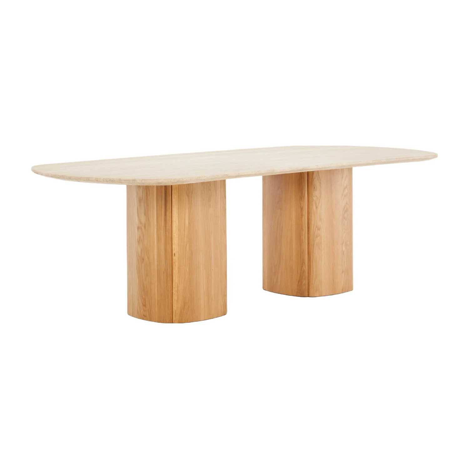 Tathra Travertine Oval Dining Table - Image 2