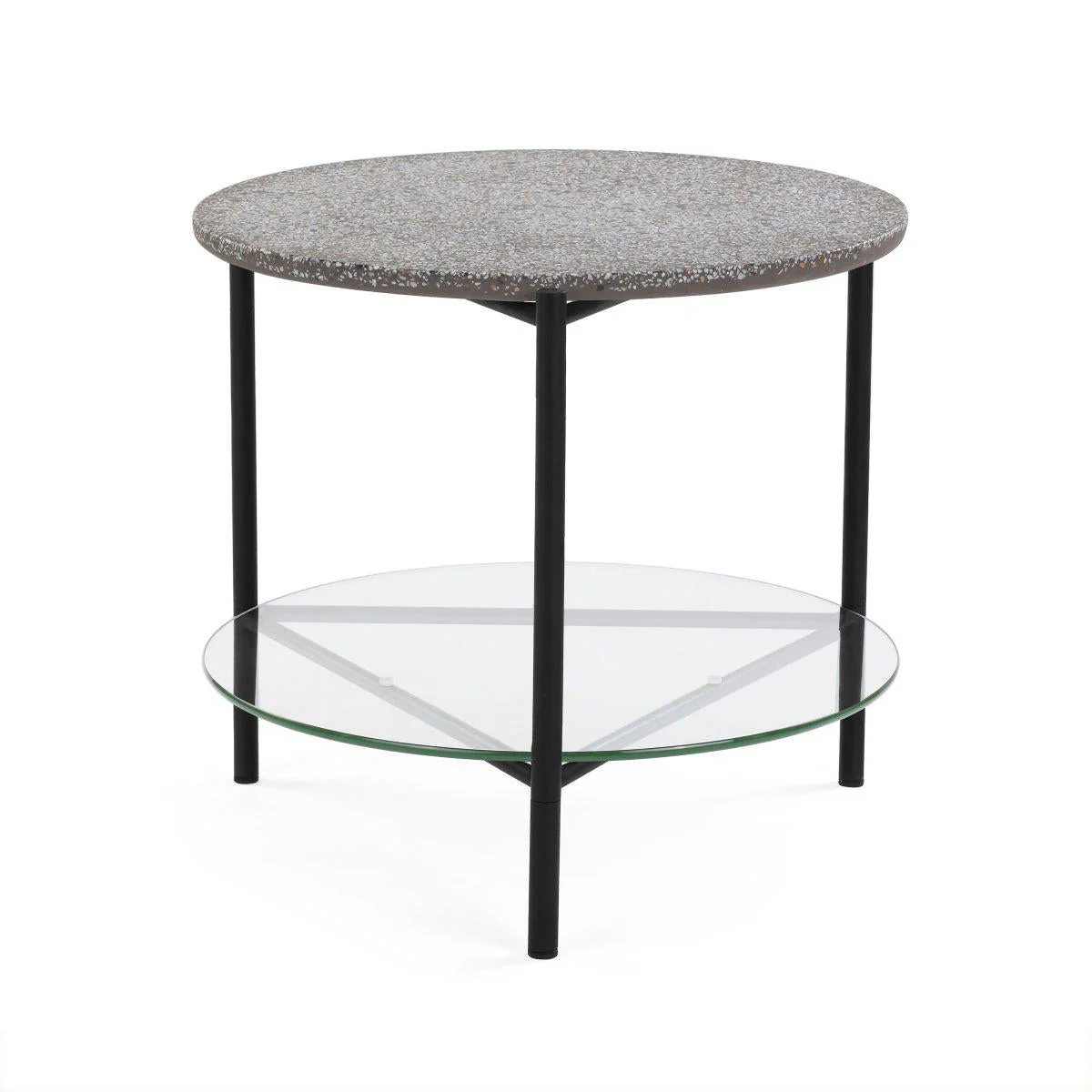 Terrazzo Side Table - Grey Terrazzo - Floor Stock