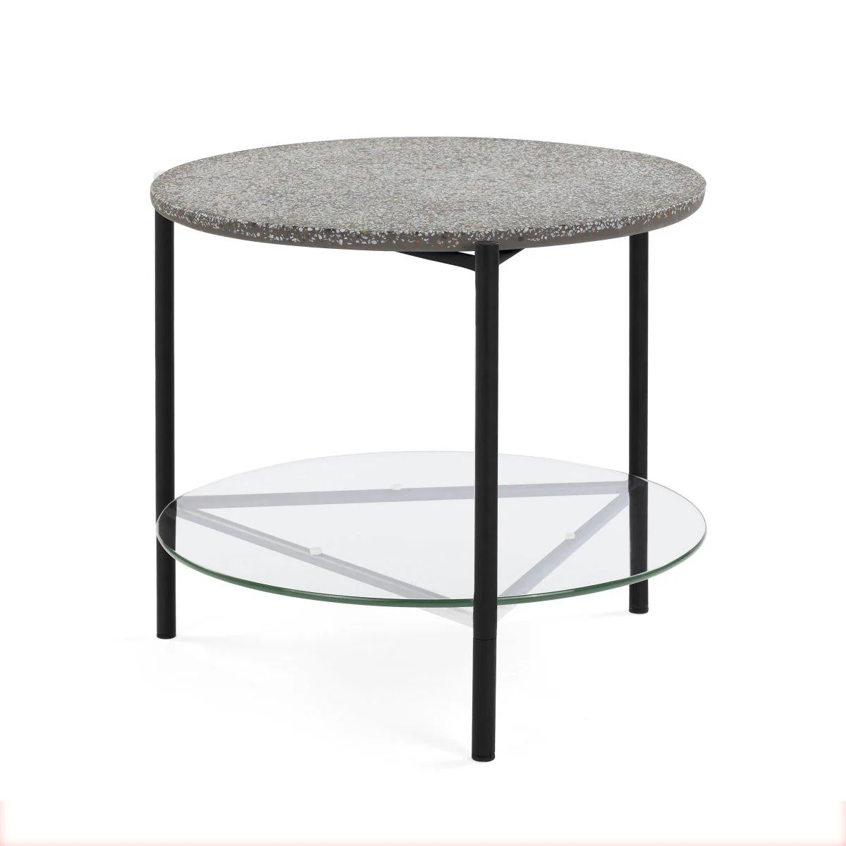 Terrazzo Side Table - Grey Terrazzo - Floor Stock - Image 2