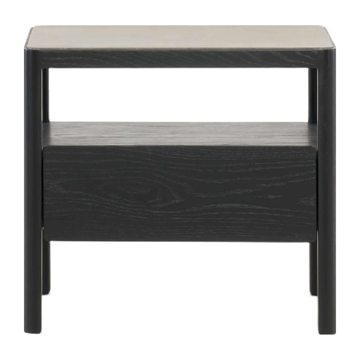 Theo Marble Wide Bedside Table - Image 4