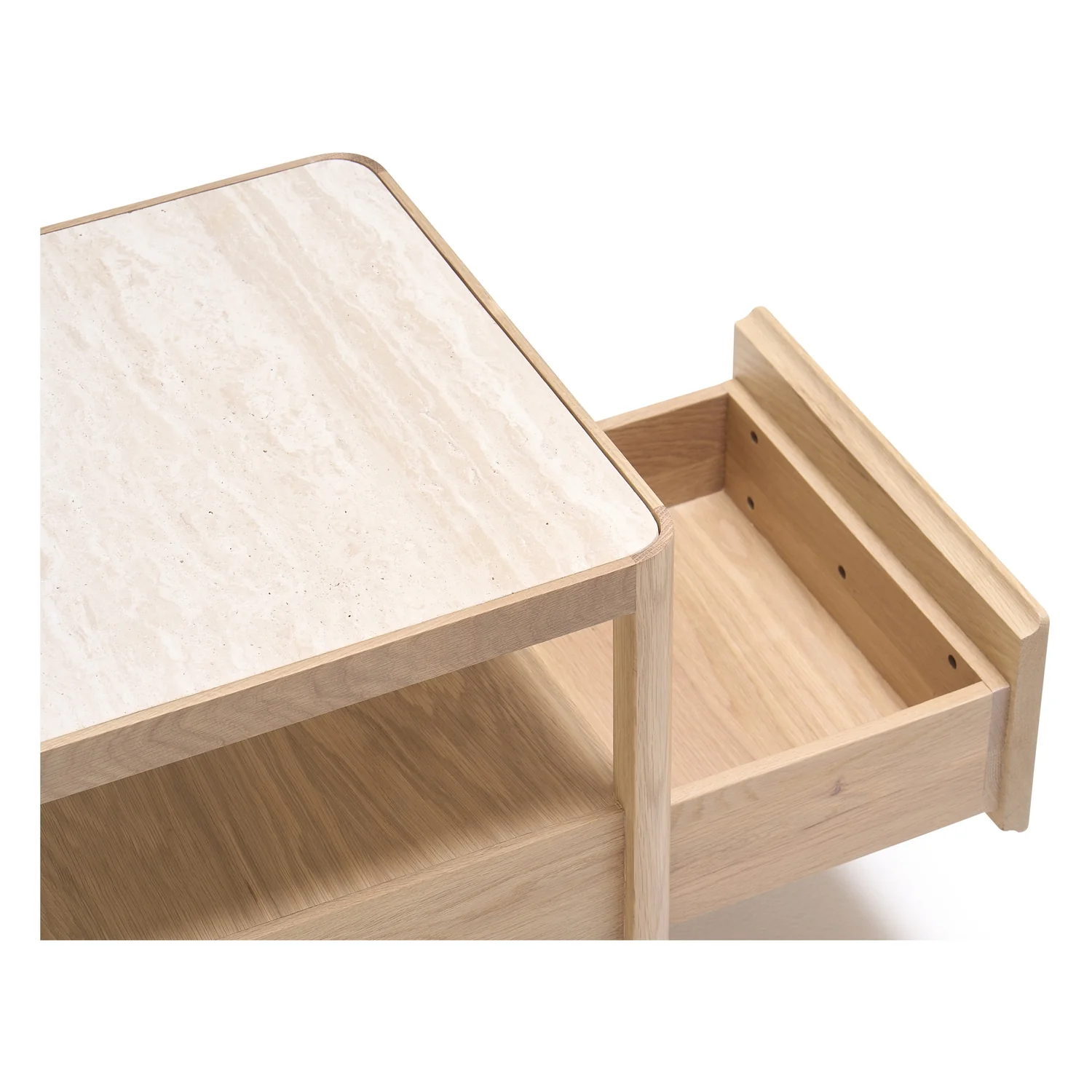 Theo Travertine Bedside Table - Image 4