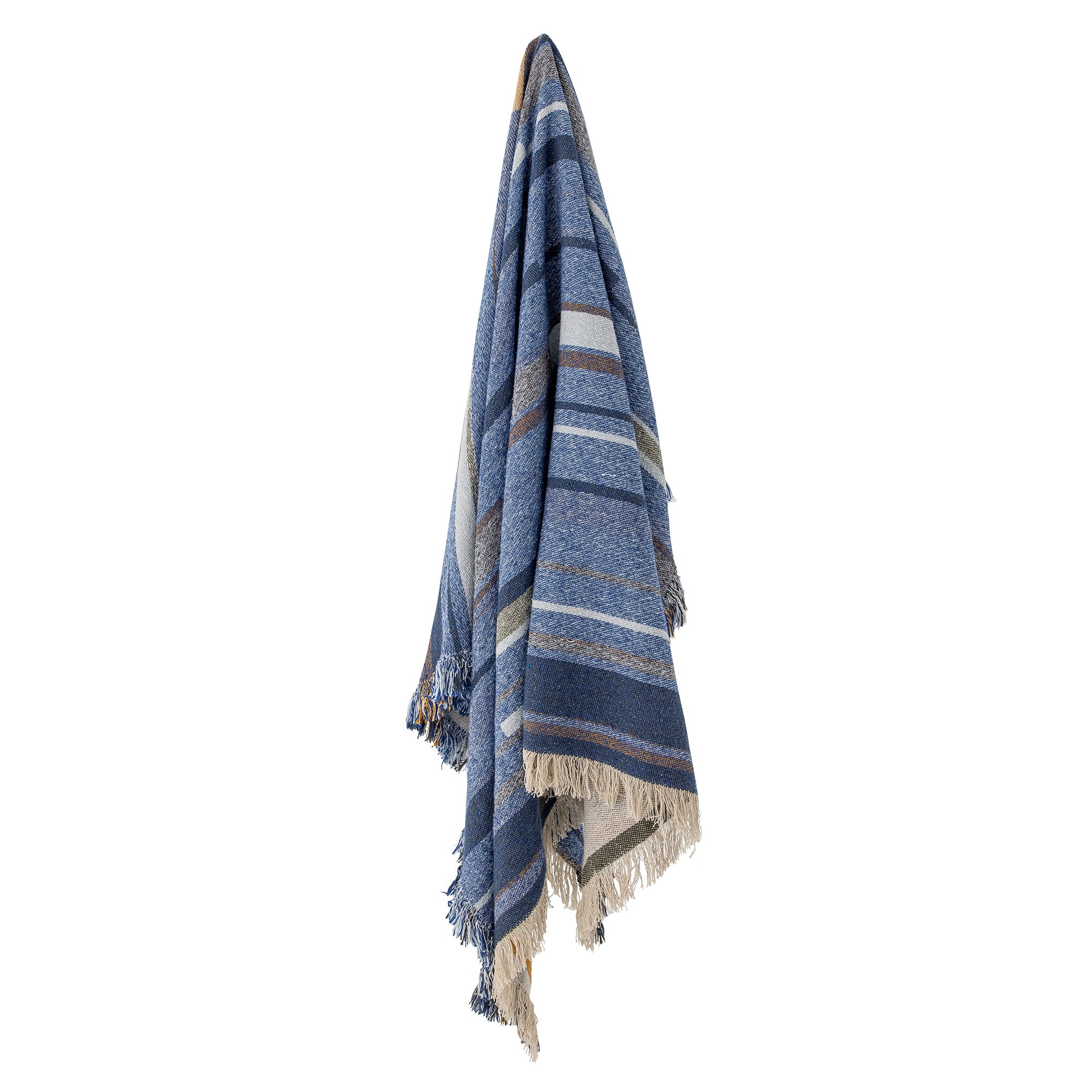 Toscana Recycled Cotton Throw - Blue - Image 2