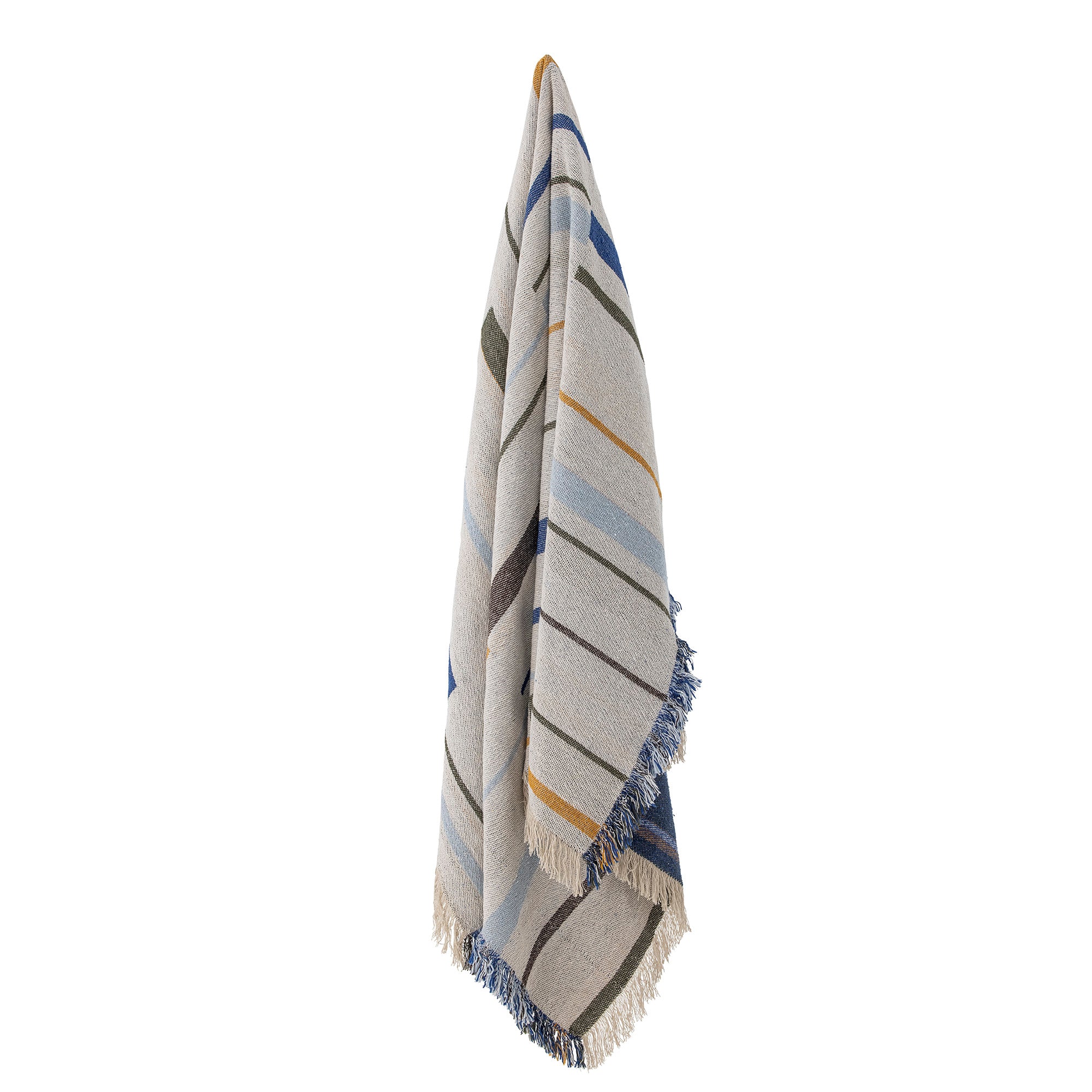 Toscana Recycled Cotton Throw - Blue - Image 3