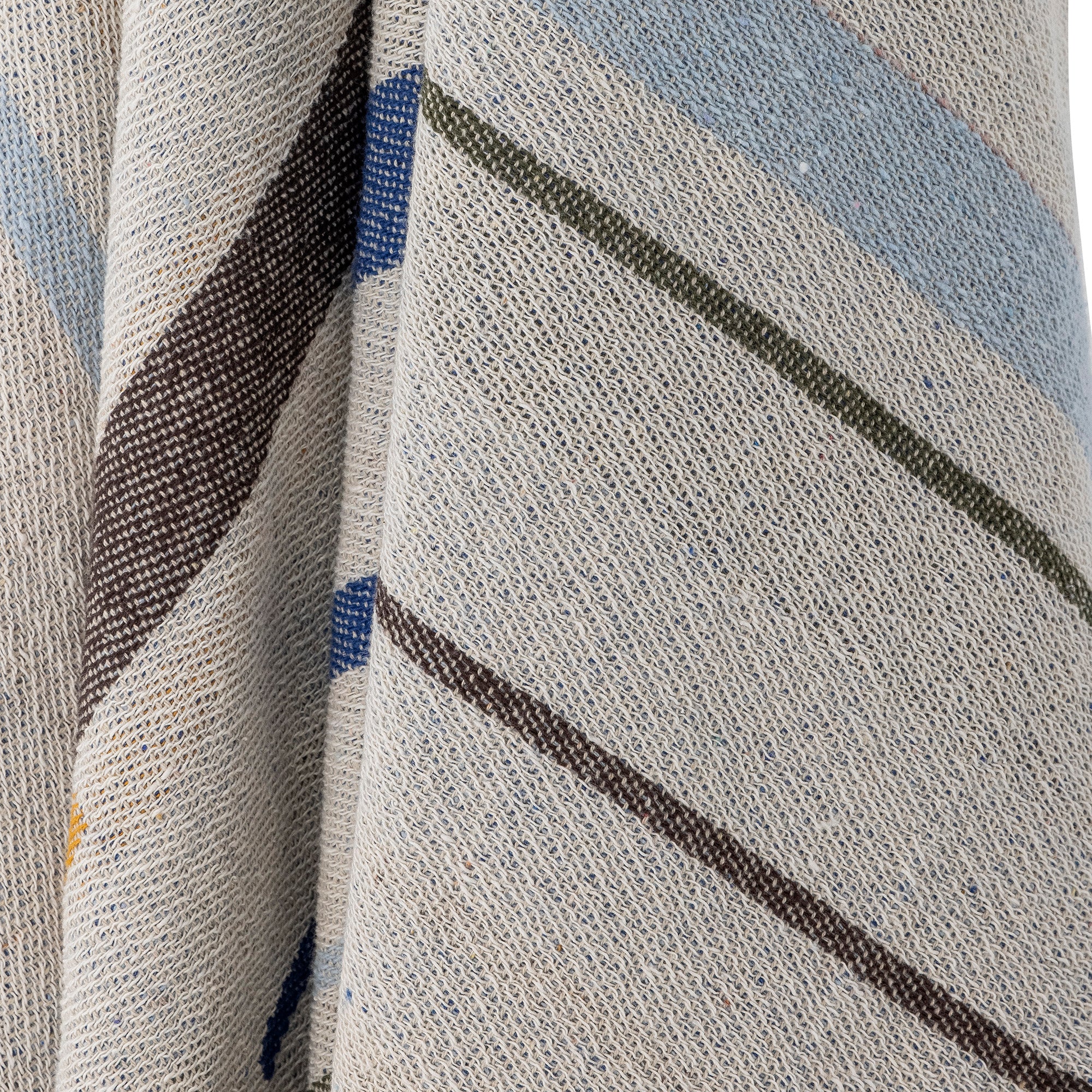 Toscana Recycled Cotton Throw - Blue - Image 5