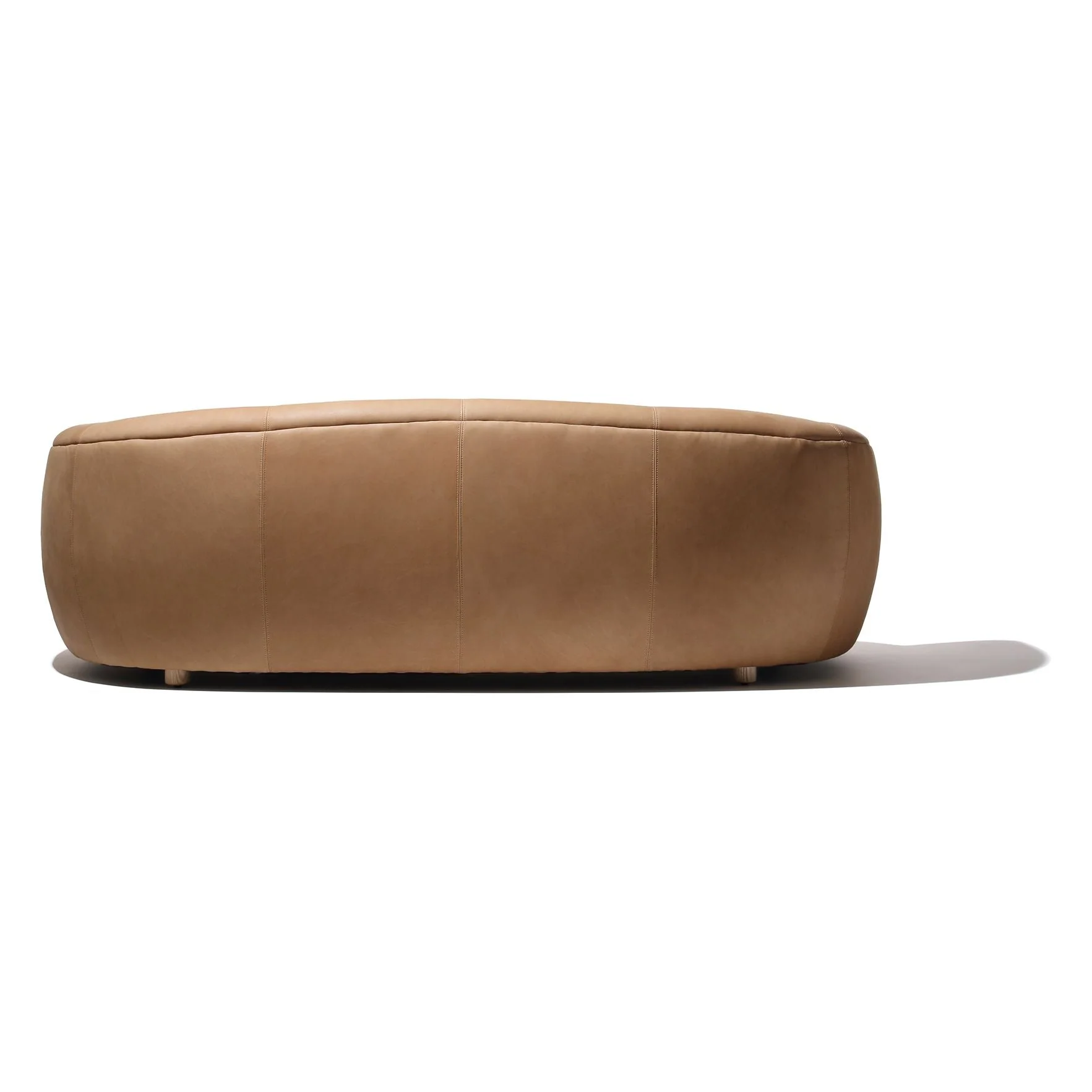 Tribecca 3 Seater Sofa - Latte Leather - Floor Stock - Image 6