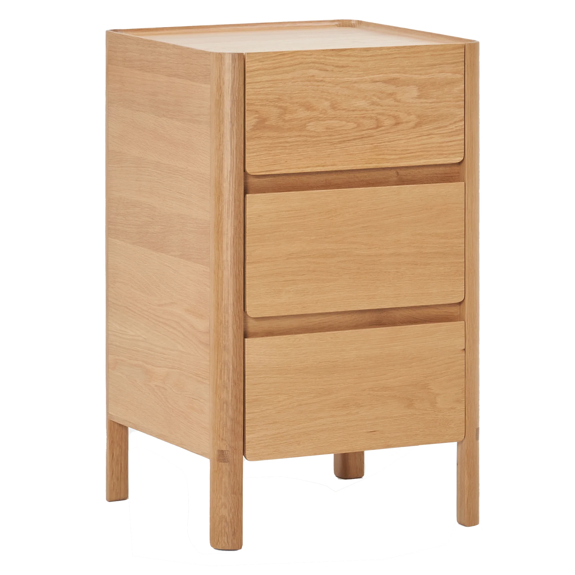 Tye 3 Drawer Timber Nightstand