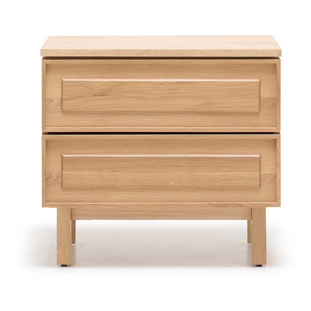 Yorke Classic Timber Large Nightstand with Simple Legs