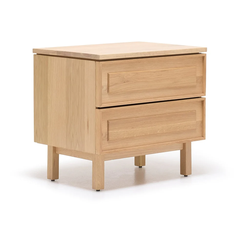 Yorke Classic Timber Large Nightstand with Simple Legs - Image 2