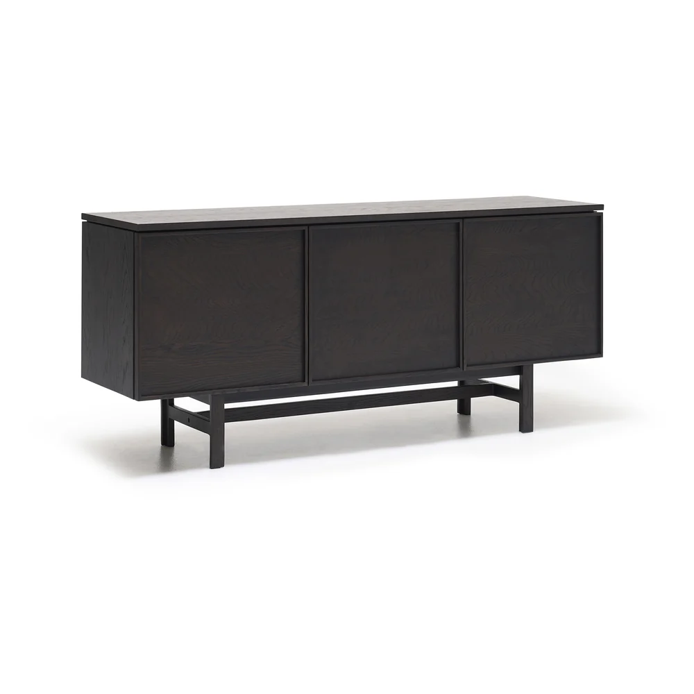 Yorke Plain Timber Sideboard - 3 Doors with H Legs - Image 2