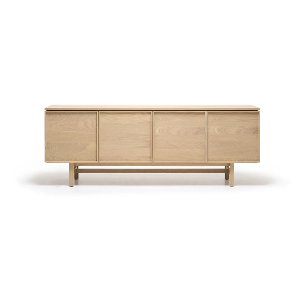 Yorke Plain Timber Sideboard - 4 Doors with H Legs