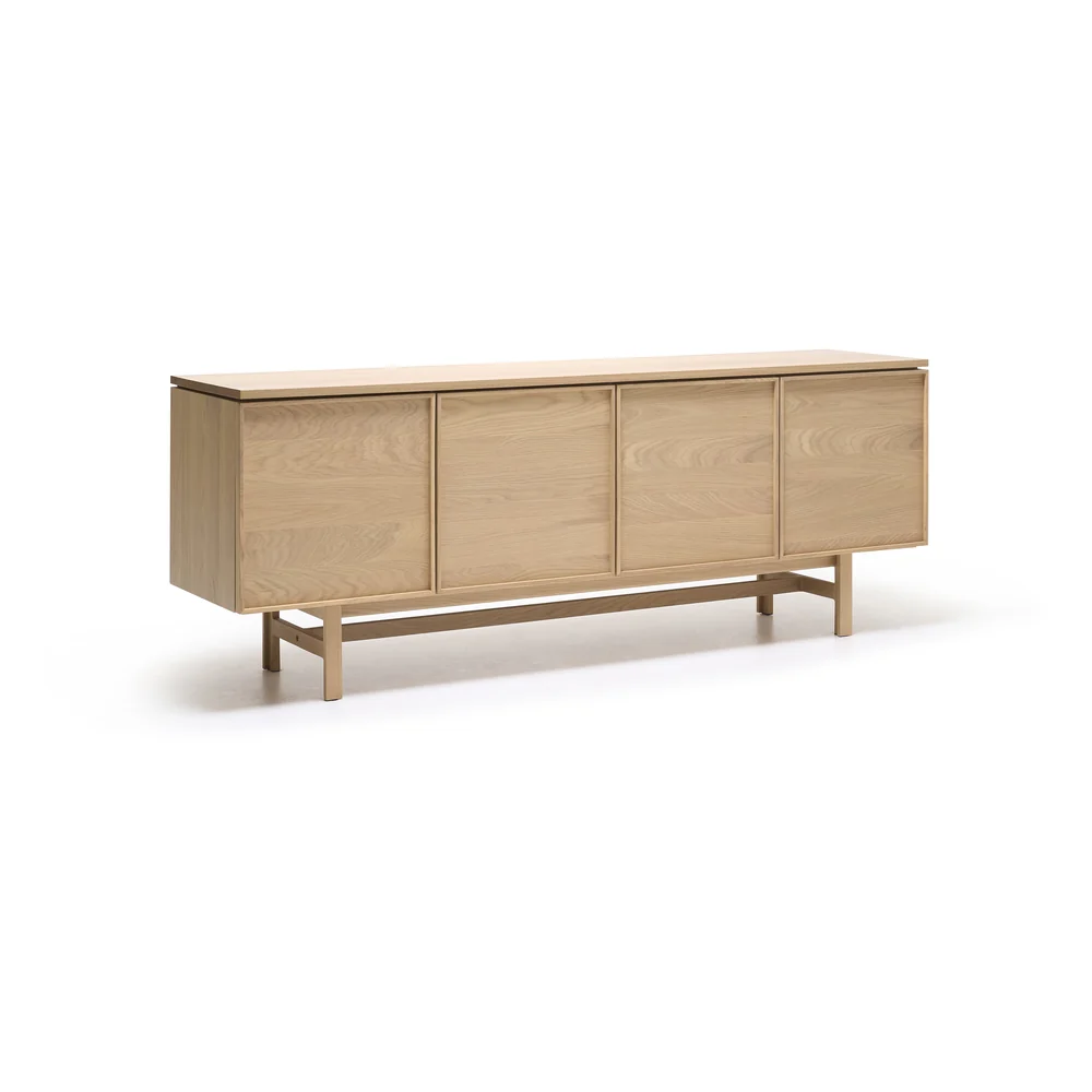 Yorke Plain Timber Sideboard - 4 Doors with H Legs - Image 2
