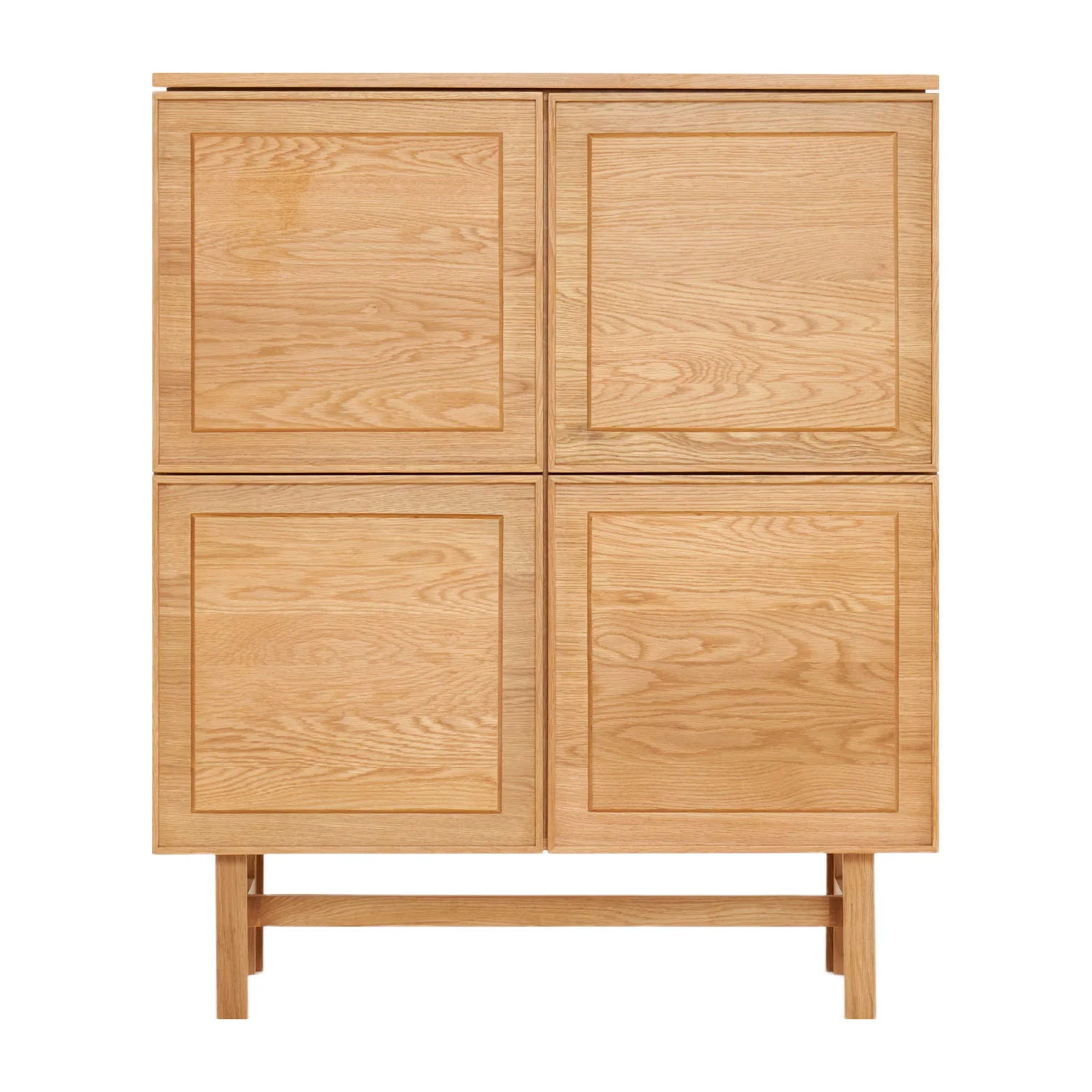 Yorke Classic Timber Tall Highboard with H Legs