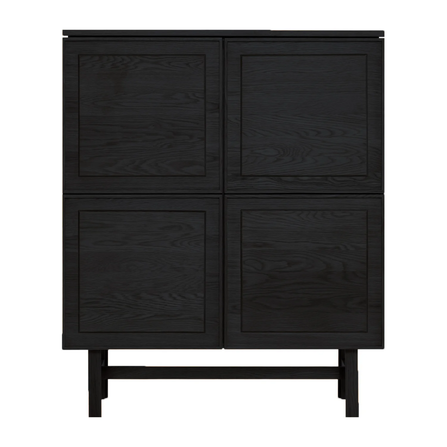 Yorke Classic Timber Tall Highboard with H Legs - Image 3