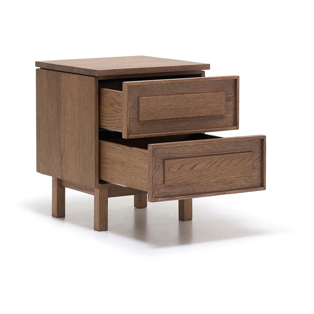 Yorke Classic Timber Small Nightstand with Simple Legs - Image 3