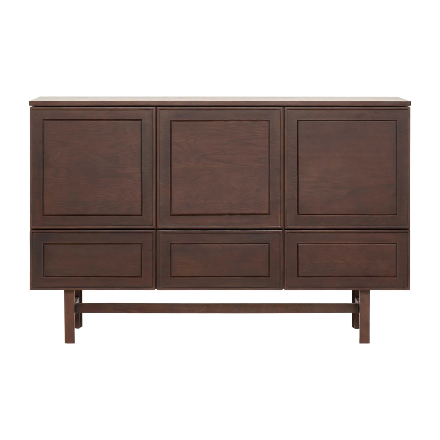 Yorke Classic Timber Wide Highboard with H Legs