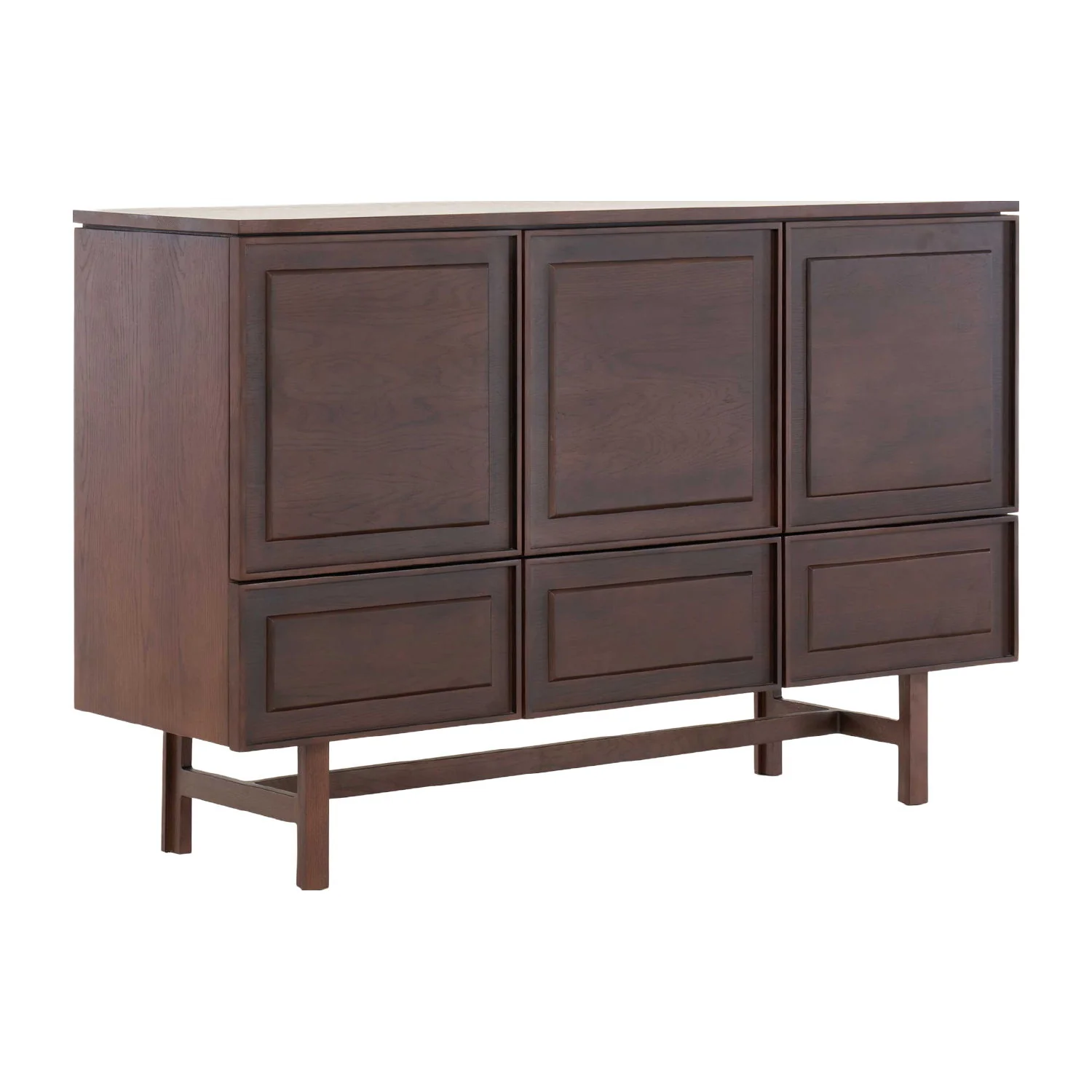 Yorke Classic Timber Wide Highboard with H Legs - Image 2